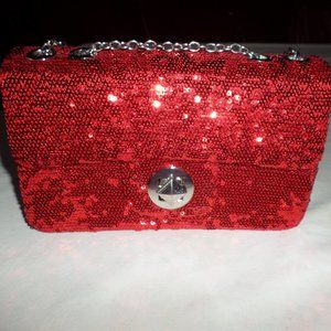 Red Sparkly Purse